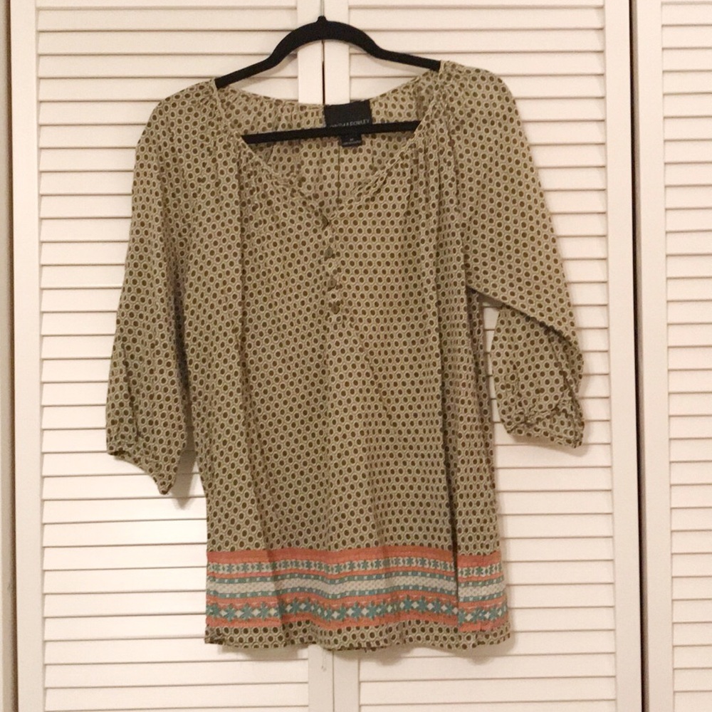 Cynthia Rowley boho blouse.